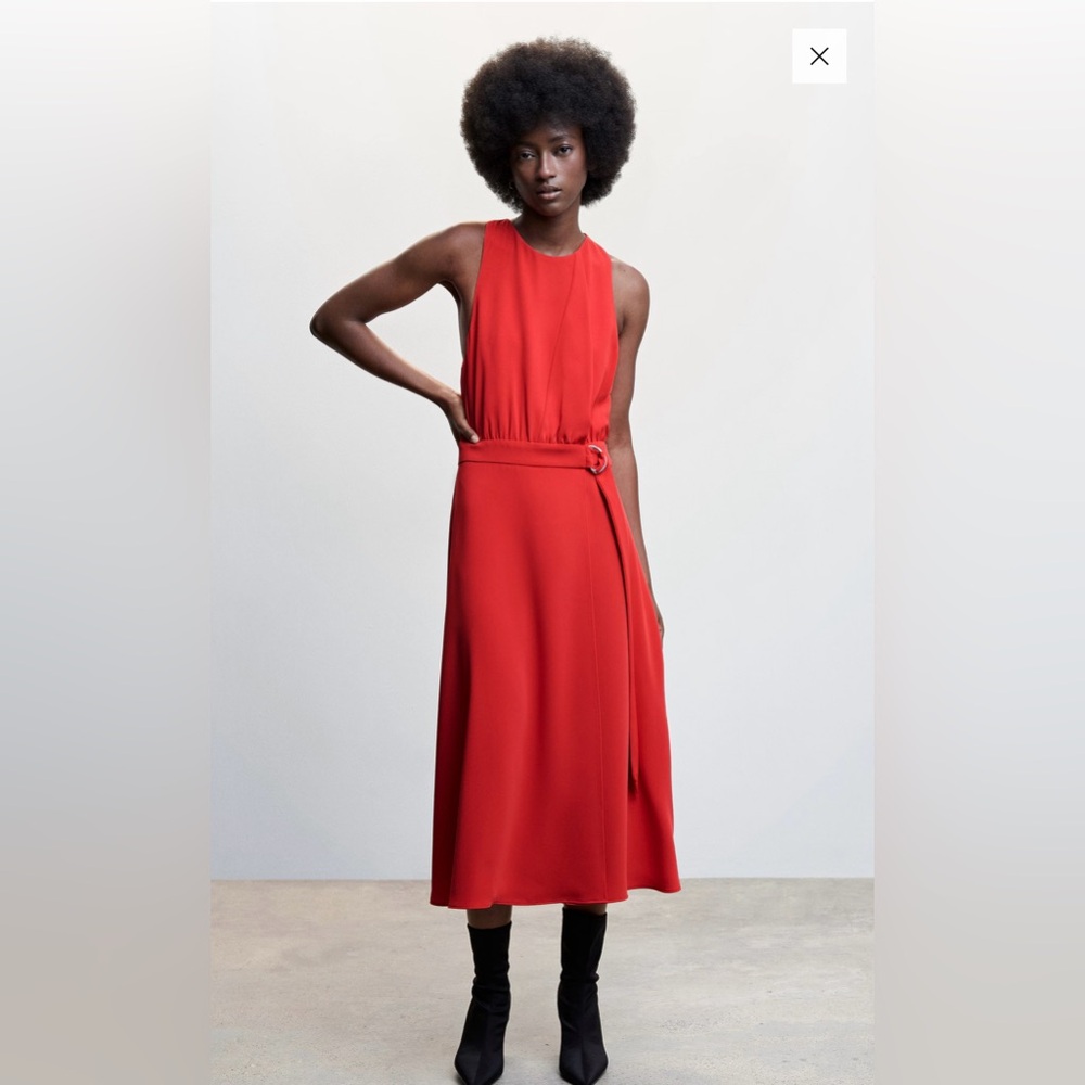 Perfect summer red dress mango NEW WITH TAG